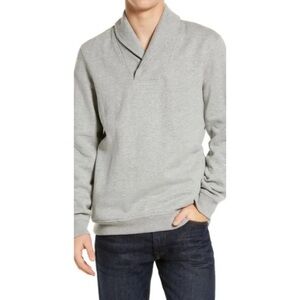 The Normal Brand Gray Shawl Collar Sweatshirt